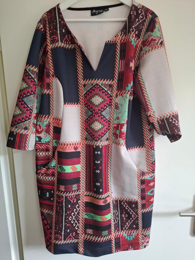 Myrna Jurk XXL - Elastisch met 2 Zijzakken, Myrna, Overige kleuren, Maat 46/48 (XL) of groter, Ophalen of Verzenden