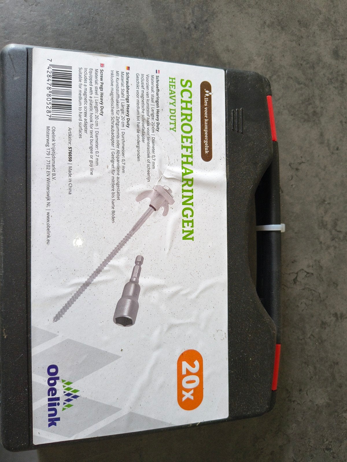 Obelink Schroefharingen Heavy Duty - 20 stuks, Ophalen of Verzenden, Nieuw