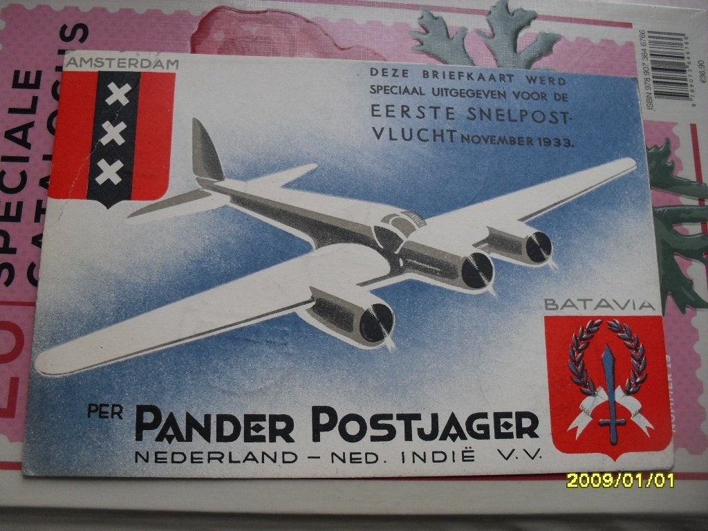 Nederlands Indië - Pander - Pelikaan - 1933, Ophalen, Briefkaart