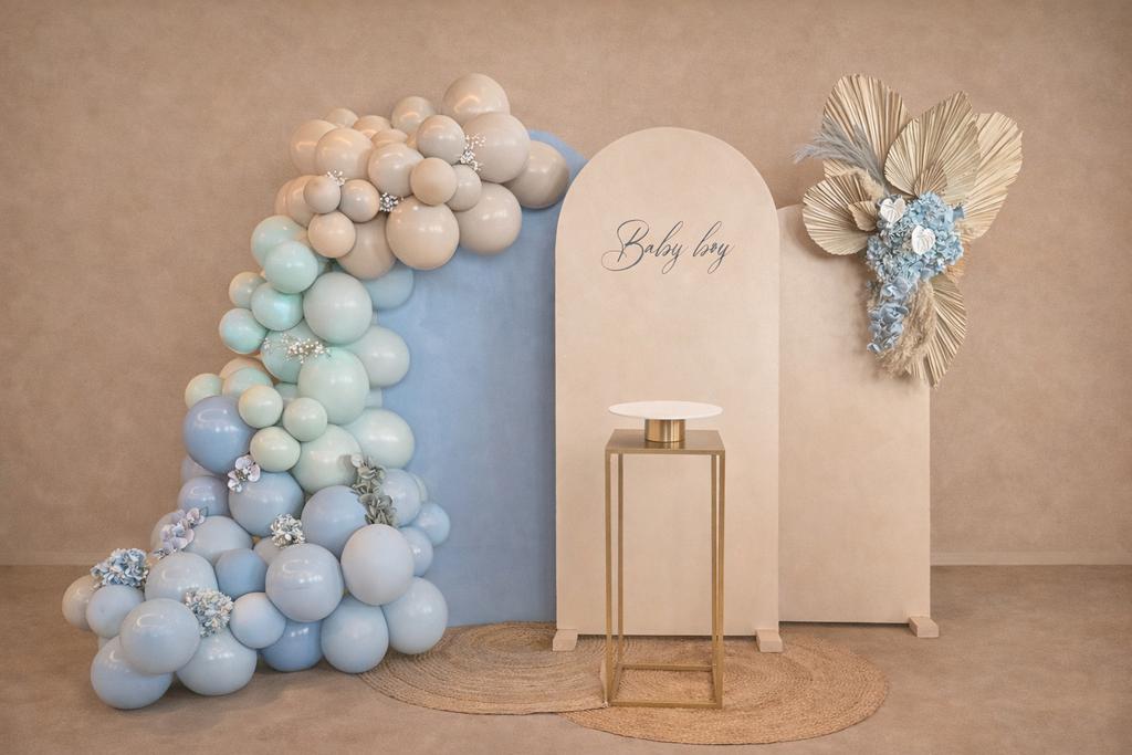 Luxe Babyshower backdrop te huur, Ophalen of Verzenden, Zo goed als nieuw, Versiering, Geboorte of Huwelijk