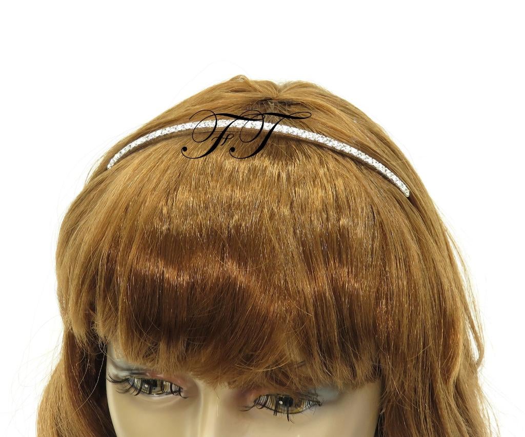 Zilveren gekleurde strass bruid diadeem., Ophalen of Verzenden, Nieuw
