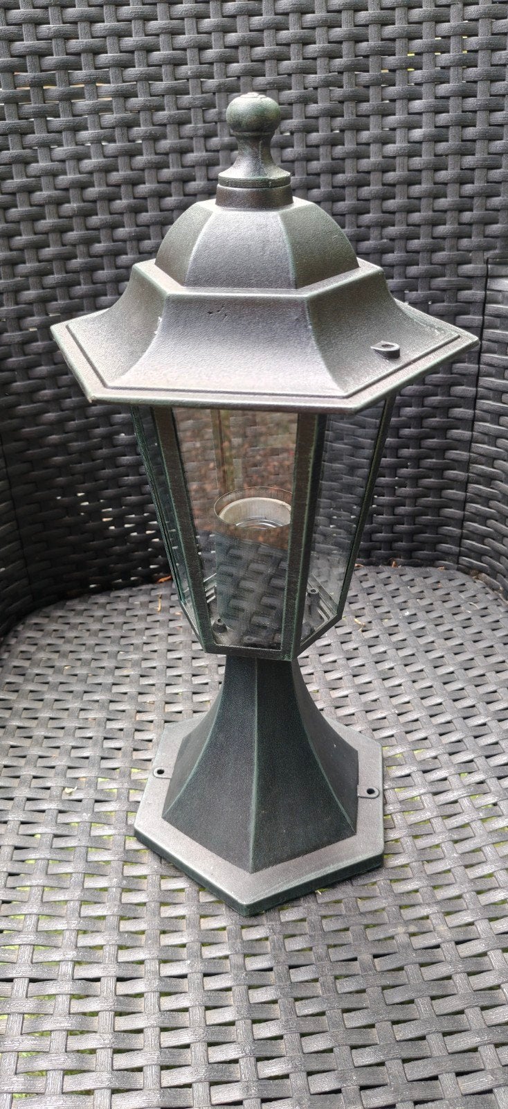 Diamant Lamp Sokkel Bologna - Buitenlamp Aluminium, Minder dan 50 watt, Overige typen, Ophalen of Verzenden, Netvoeding