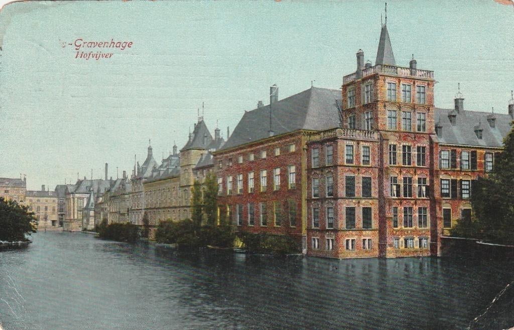 DEN HAAG Hofvijver 1906, Verzenden, Voor 1920, Gelopen, Zuid-Holland