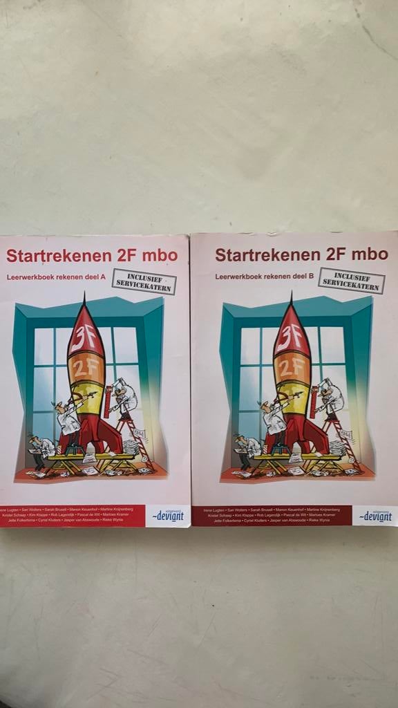 Startrekenen 2F mbo deel A en B, Ophalen of Verzenden, Zo goed als nieuw, Overige thema's