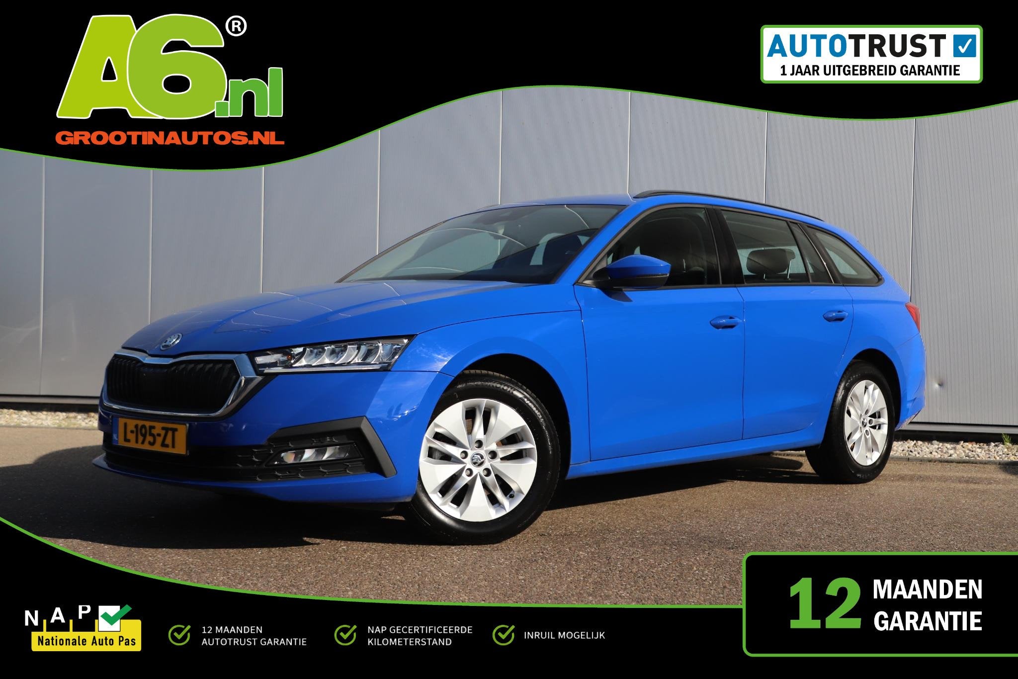 Skoda Octavia Combi 1.0 e-TSI Business Edition 110PK Automaa, Auto's, Stof, Gebruikt, Automatische klimaatregeling, Met garantie (alle)