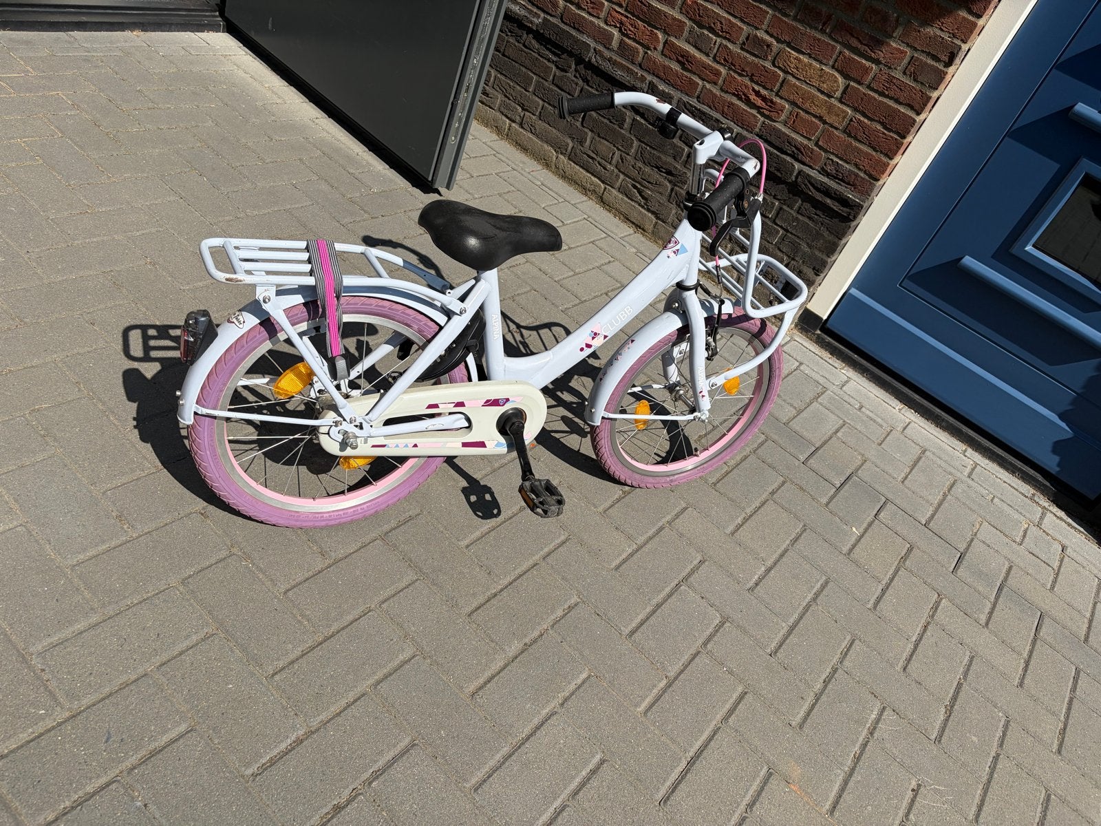 Alpina Clubb Meisjesfiets 18 inch, Fietsen en Brommers, Ophalen, Gebruikt, Terugtraprem, 16 tot 20 inch
