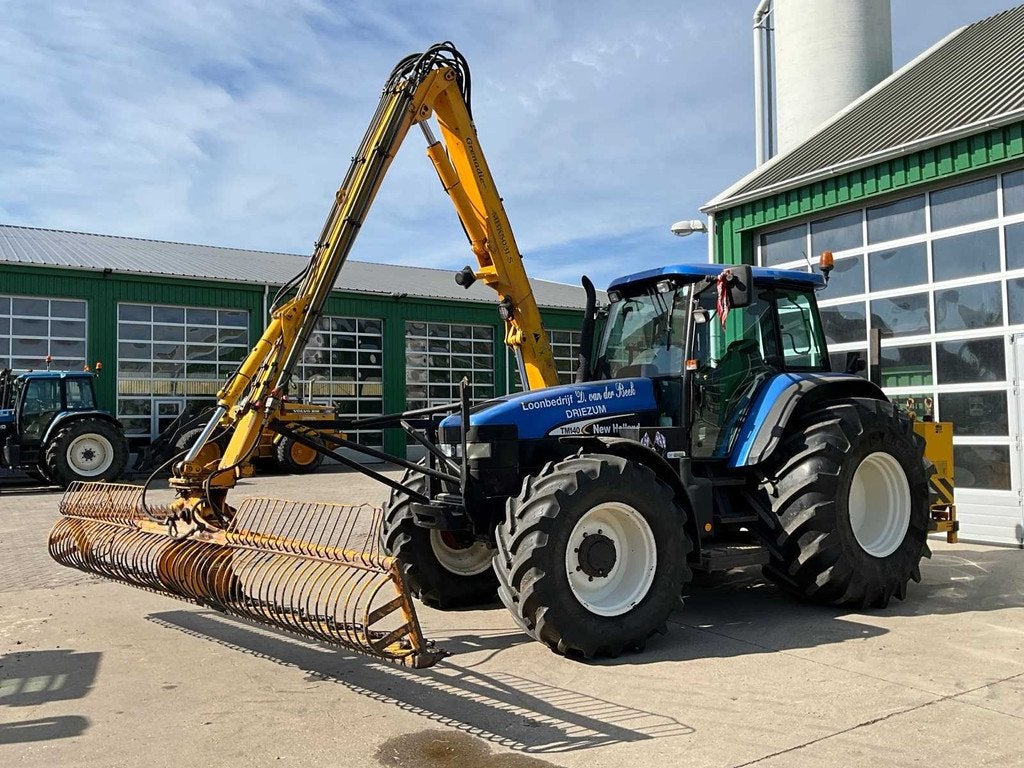 2003 New Holland TM140 Maaiarm combinatie, Gebruikt, New Holland