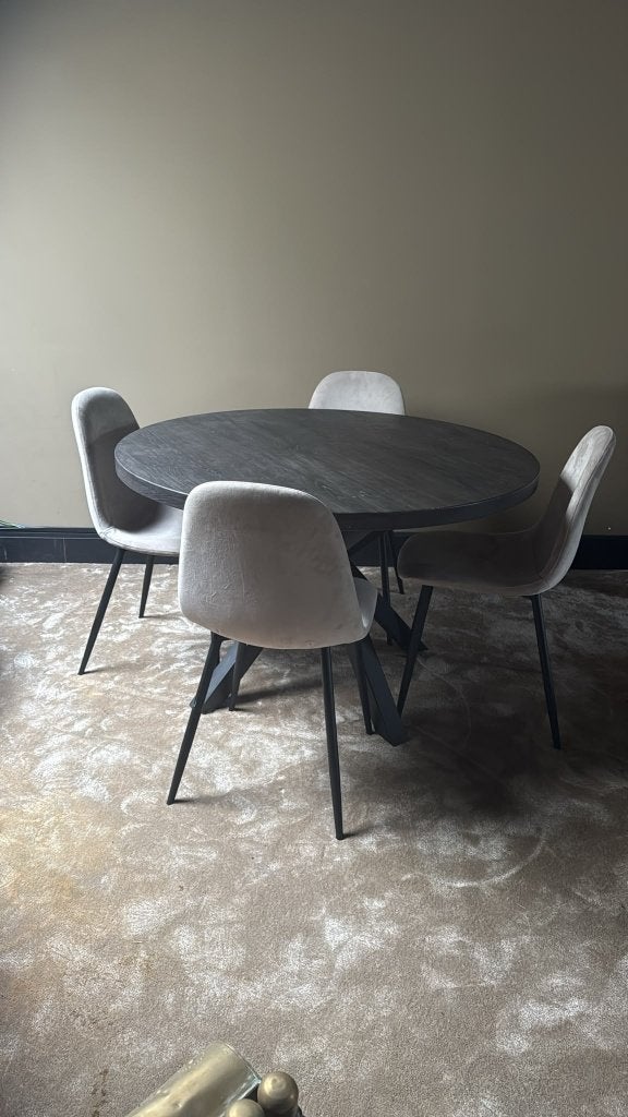 eettafel, Huis en Inrichting, Ophalen, Gebruikt, Rond, 200 cm of meer