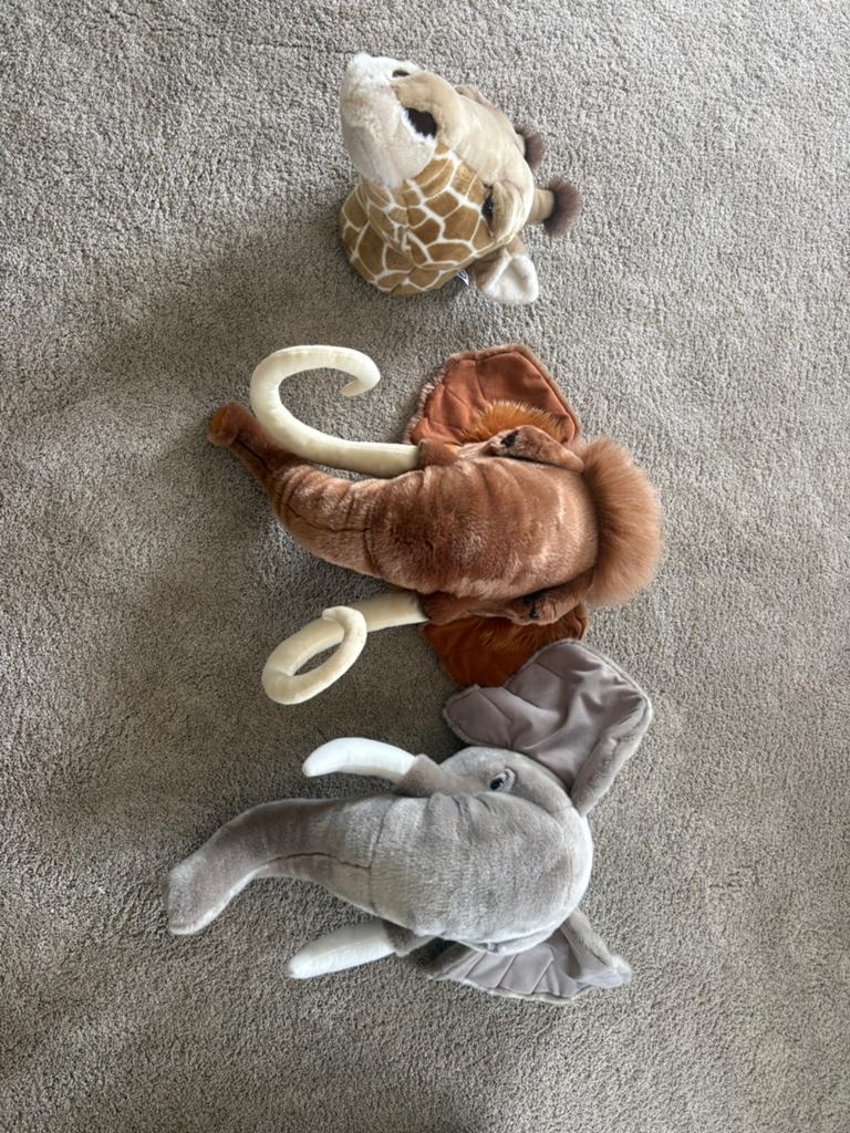 Wild and soft dierenkoppen, Kinderen en Baby's, Speelgoed | Knuffels en Pluche, Ophalen of Verzenden, Zo goed als nieuw, Overige typen
