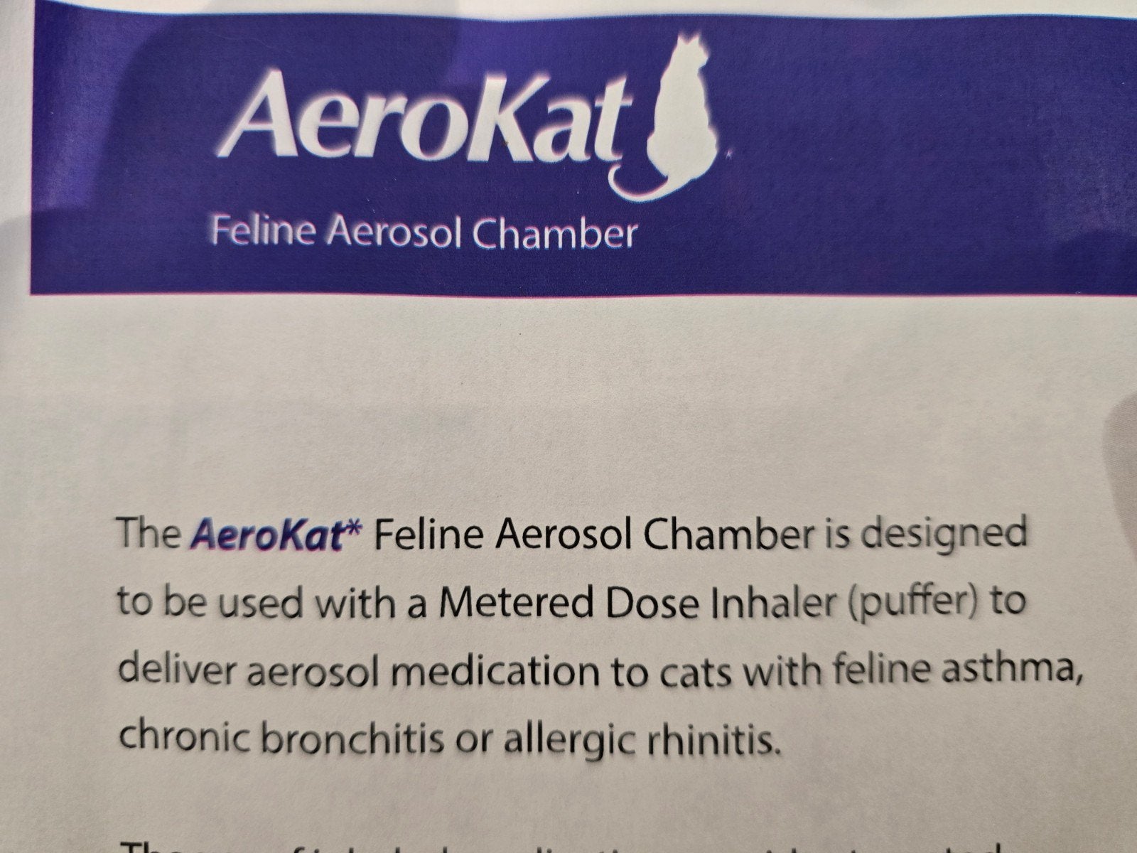 Aerocat , lucht voor uw kat., Poes
