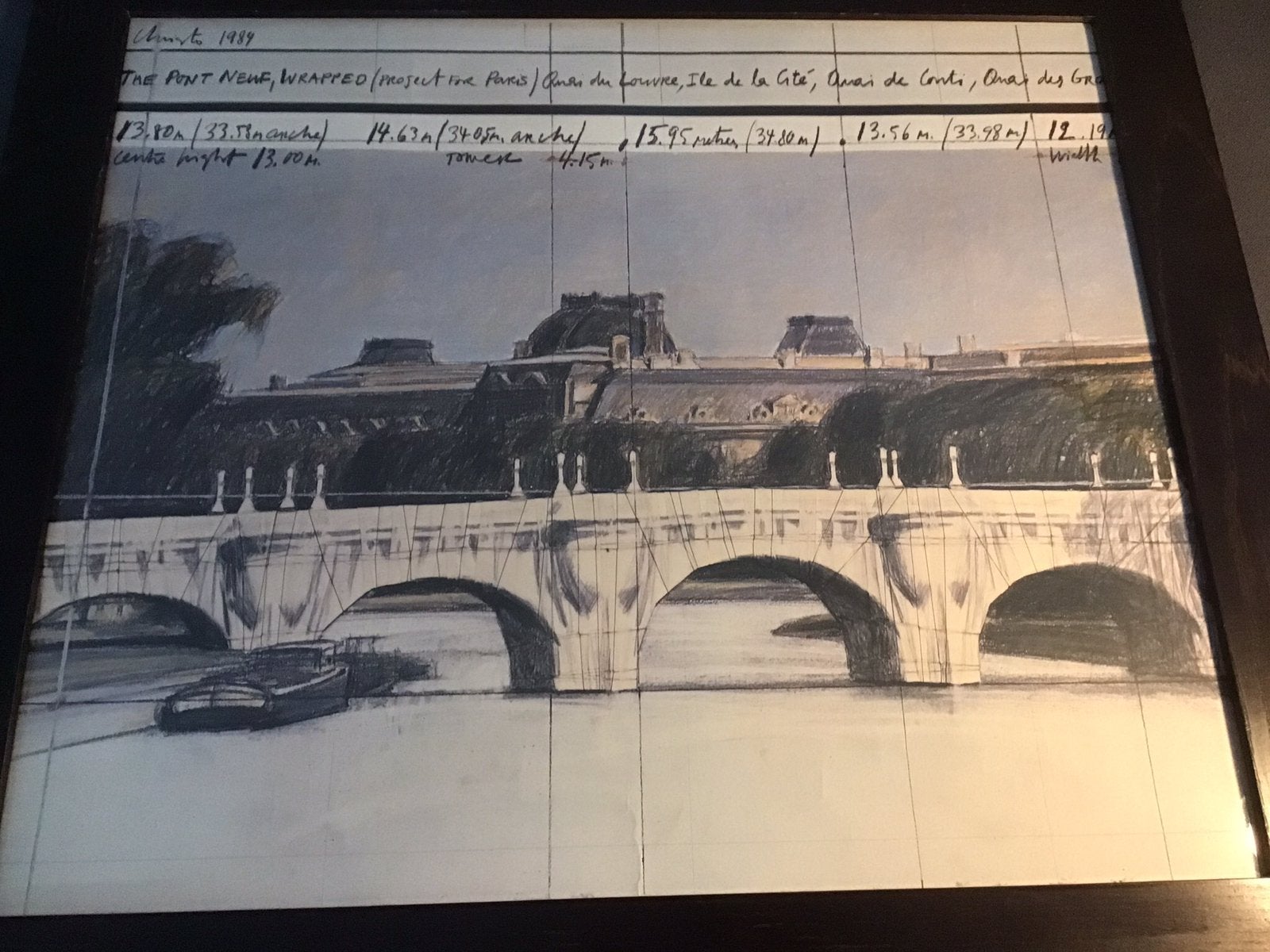 De Pont Neuf van Christo, Ophalen