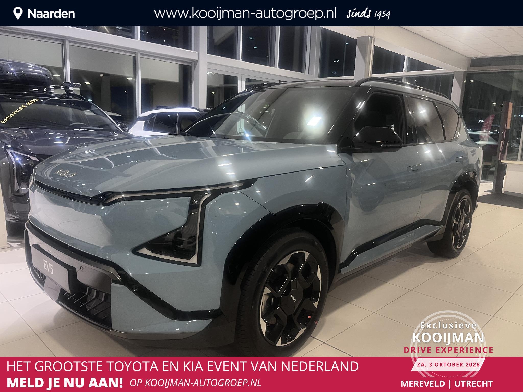 Kia EV5 GT-Line Business Edition 81.4 kWh ACTIE MODEL!, Auto's, 81 kWh, Lichtsensor, 510 min, 1992 kg
