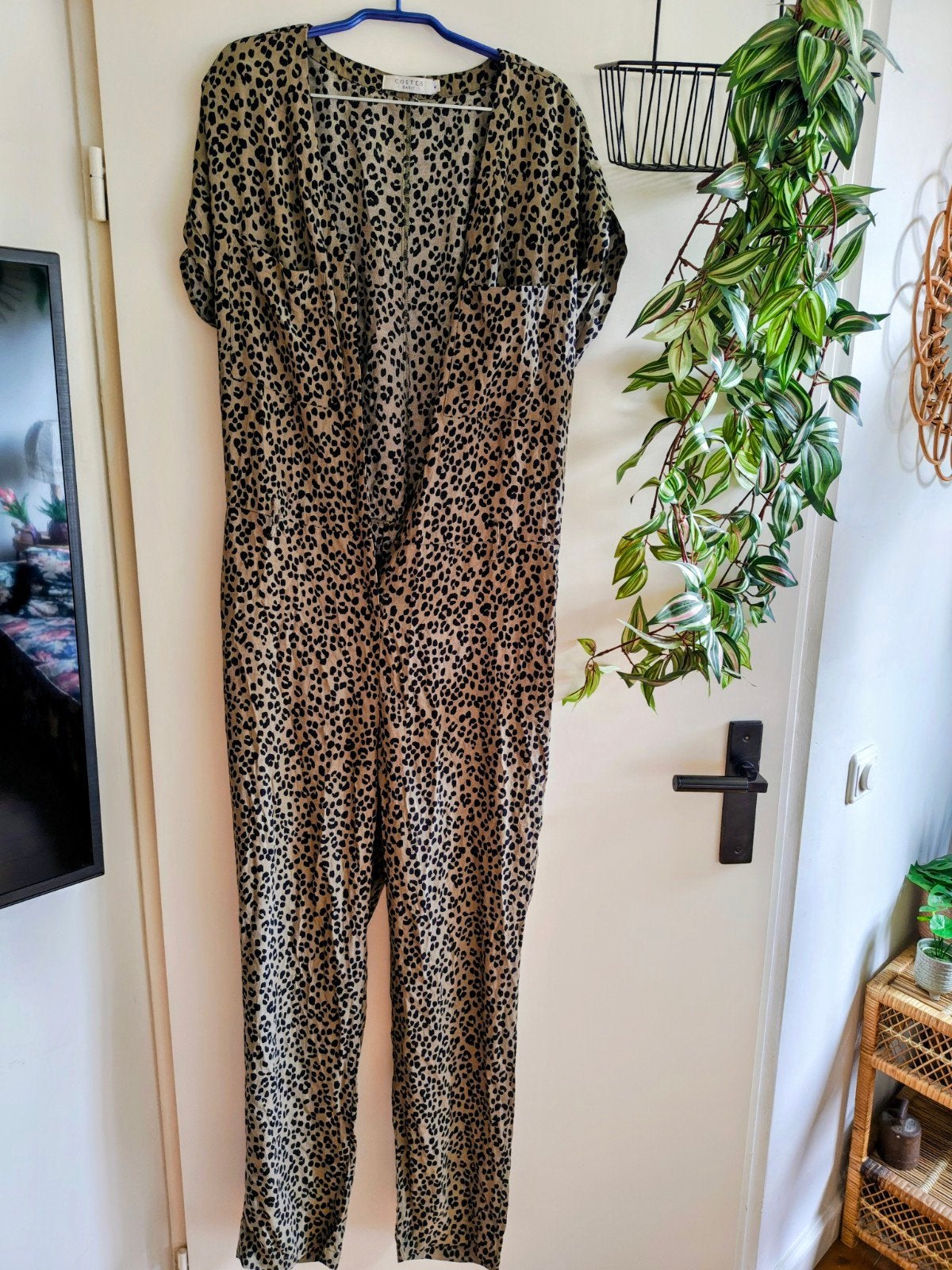 jumpsuit maat m groen zwart, Ophalen of Verzenden, Zo goed als nieuw, Maat 42/44 (L), Groen
