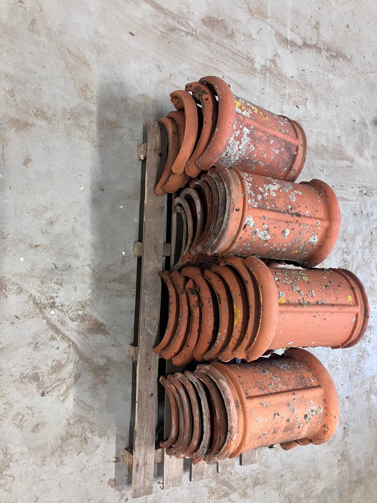 Nokvorsten rood, Ophalen, Gebruikt, Steen of Klei, 15 m² of meer