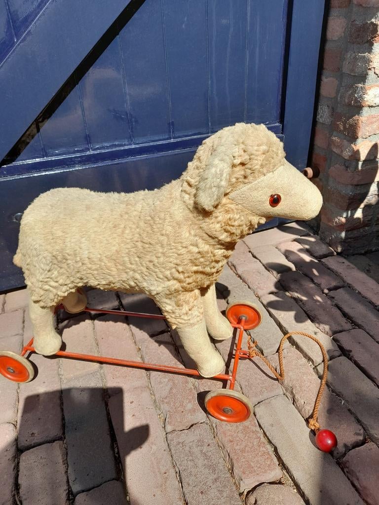Oud schaap op wielen GERESERVEERD!!!, Antiek en Kunst, Curiosa en Brocante, Ophalen