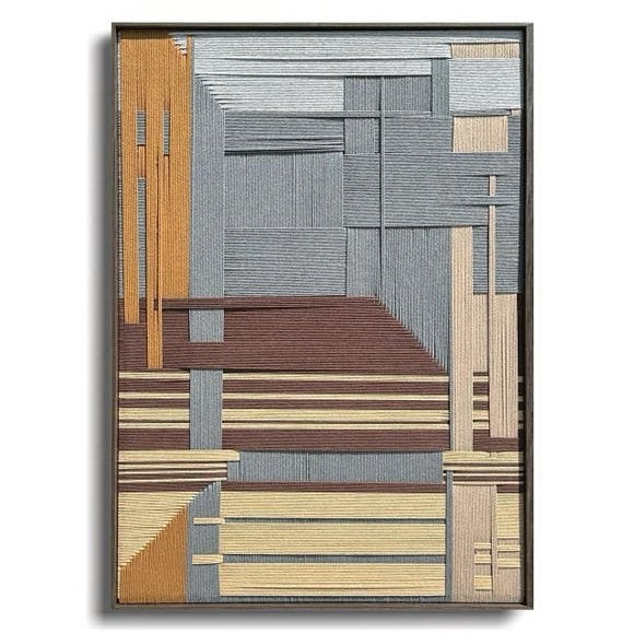 NIEUW: Uniek handgemaakt 3D kunstwerk 80 x 120 cm, Ophalen, Abstract, 3D-effect, Gemengde techniek