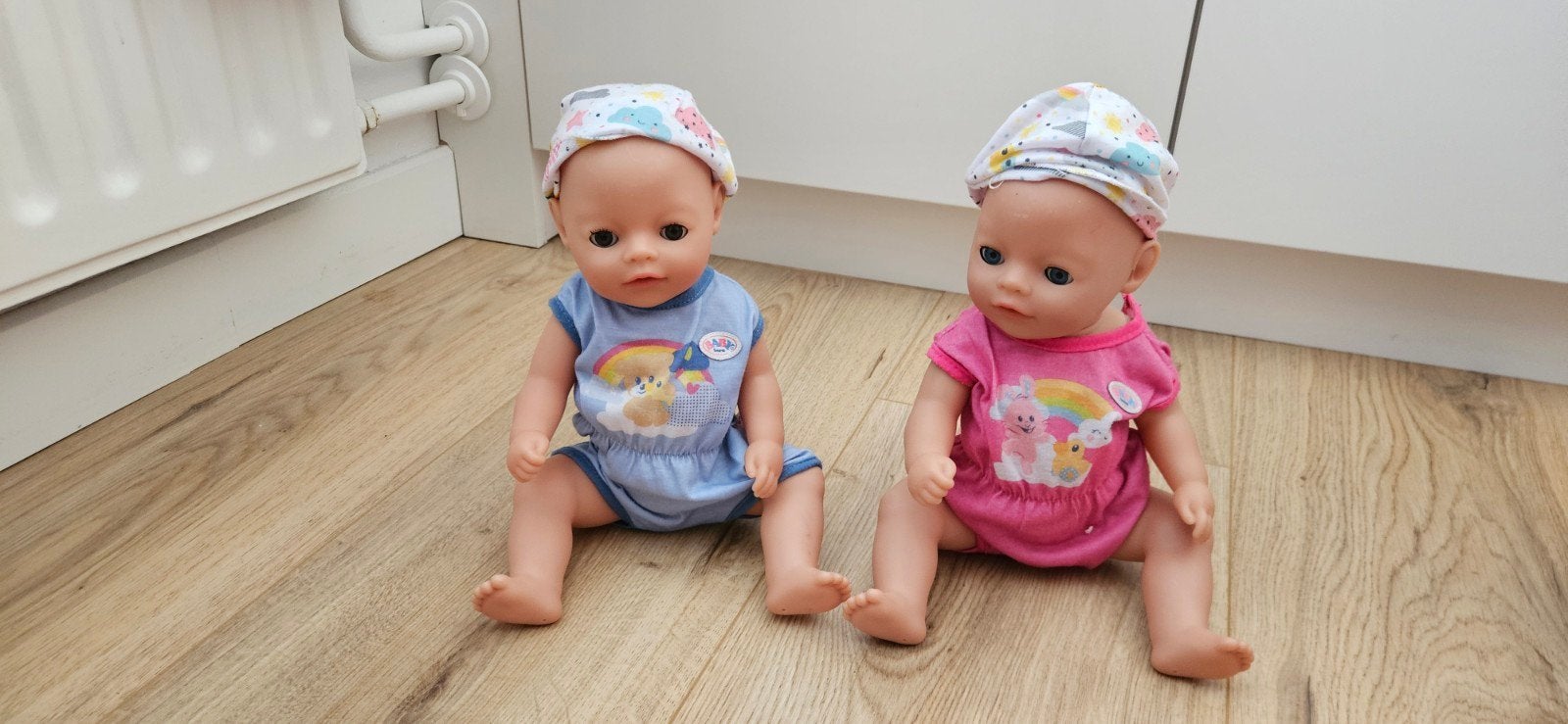 Baby Born tweeling: kleine broer en zus poppen, Kinderen en Baby's, Ophalen of Verzenden, Gebruikt, Babypop