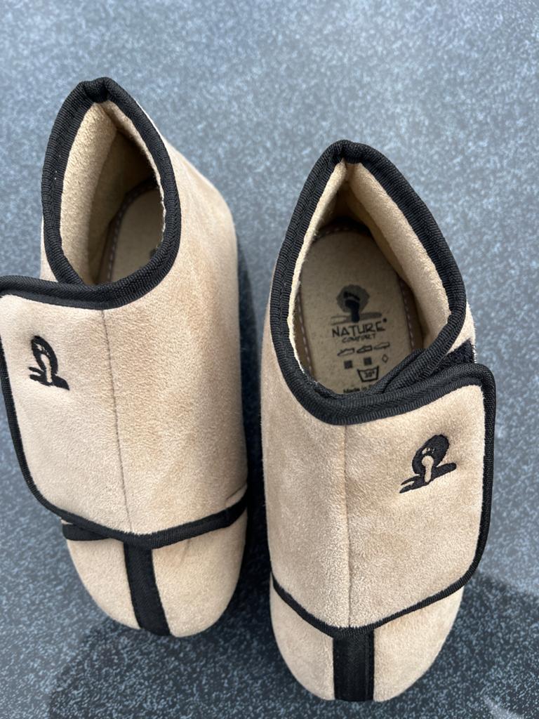 Nature Comfort pantoffels, maat 35 beige, Beige, Nieuw, Ophalen of Verzenden, Pantoffels of Sloffen