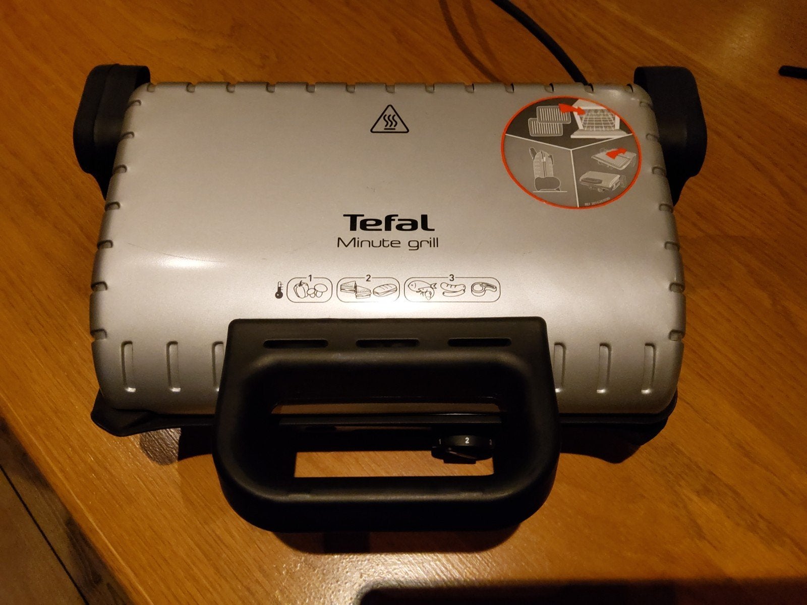 Tefal Minute Grill - Compacte en Krachtige Tafelgrill, Witgoed en Apparatuur, Ophalen of Verzenden, Gebruikt, Tafelgrill