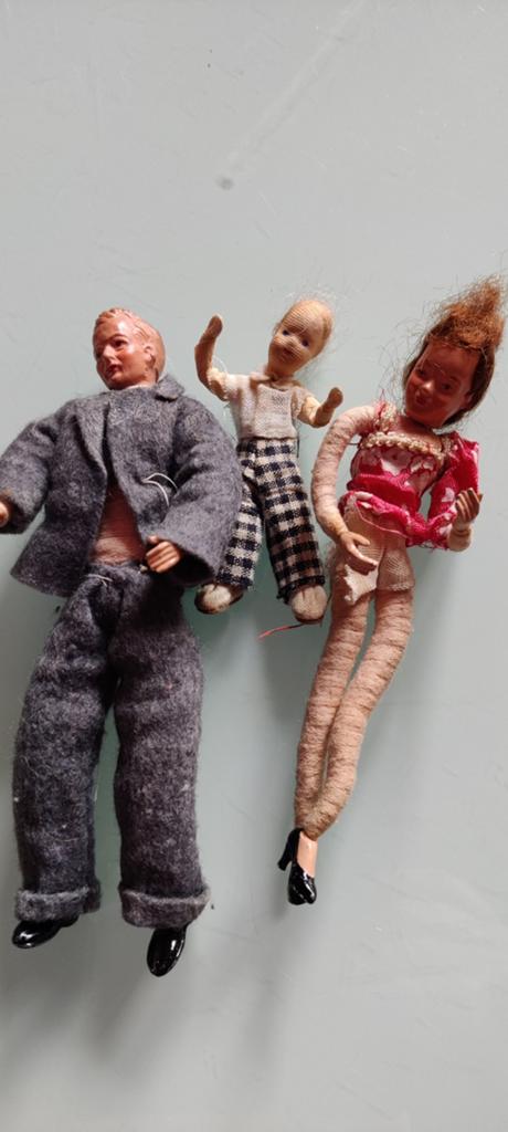 Caco popjes familie, gezin, Ophalen, Poppenhuis
