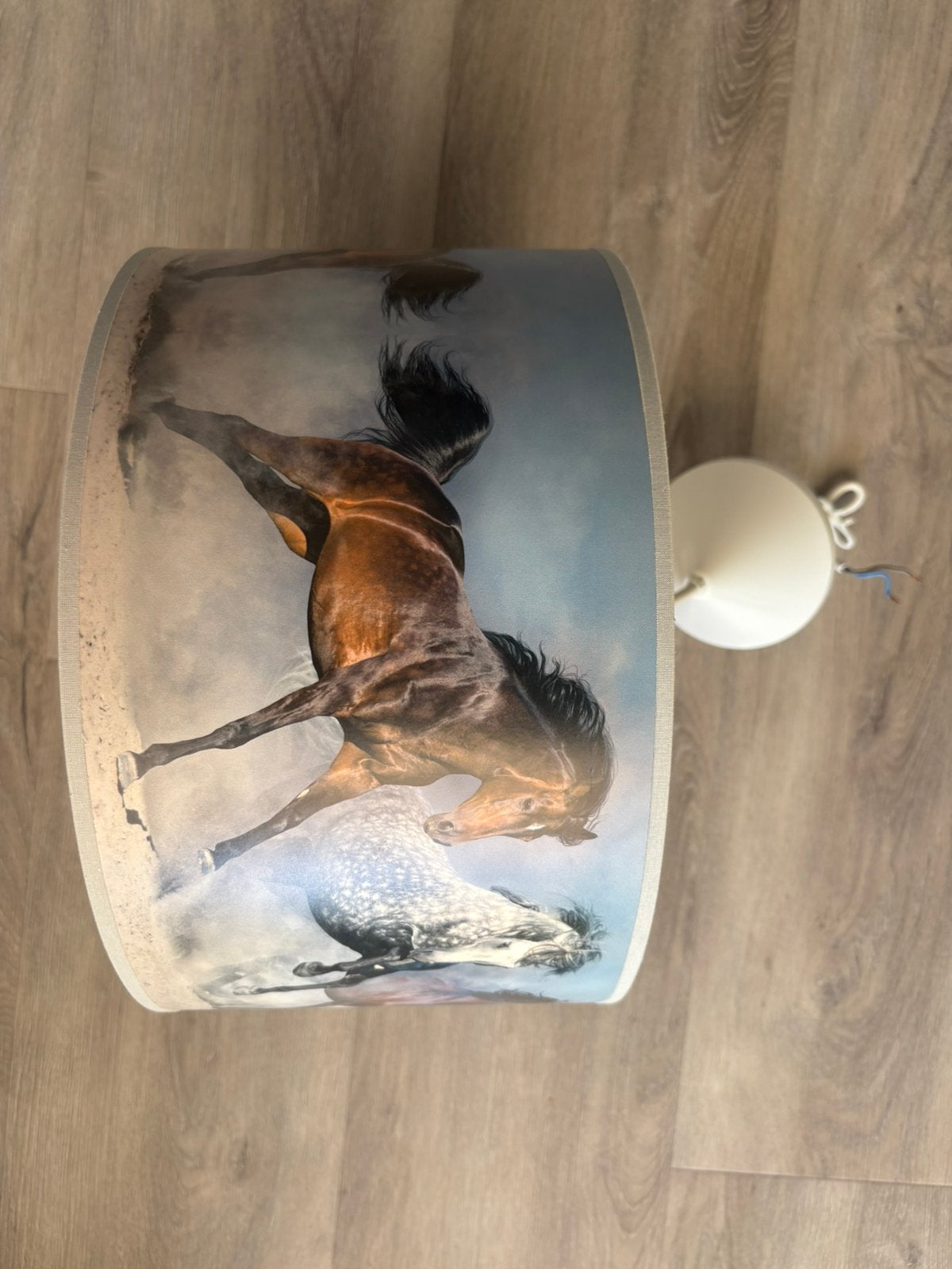 Lamp voor kinderkamer met paarden, Ophalen, Zo goed als nieuw