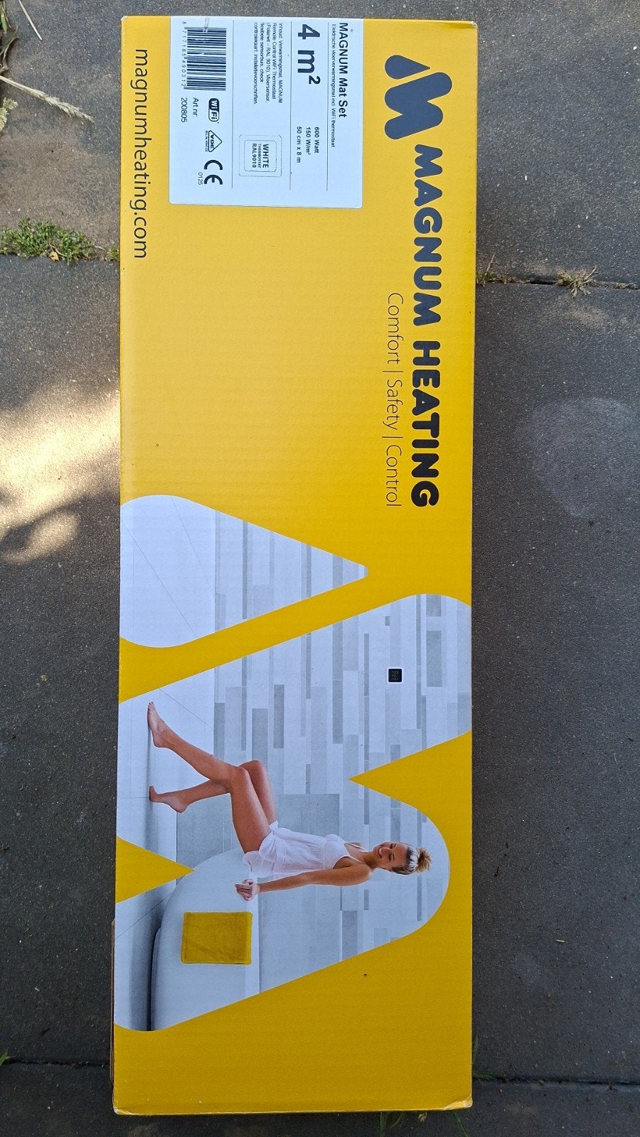 Magnum elektrische vloerverwarming 4m2, Ophalen of Verzenden, Nieuw, Minder dan 60 cm, Minder dan 30 cm