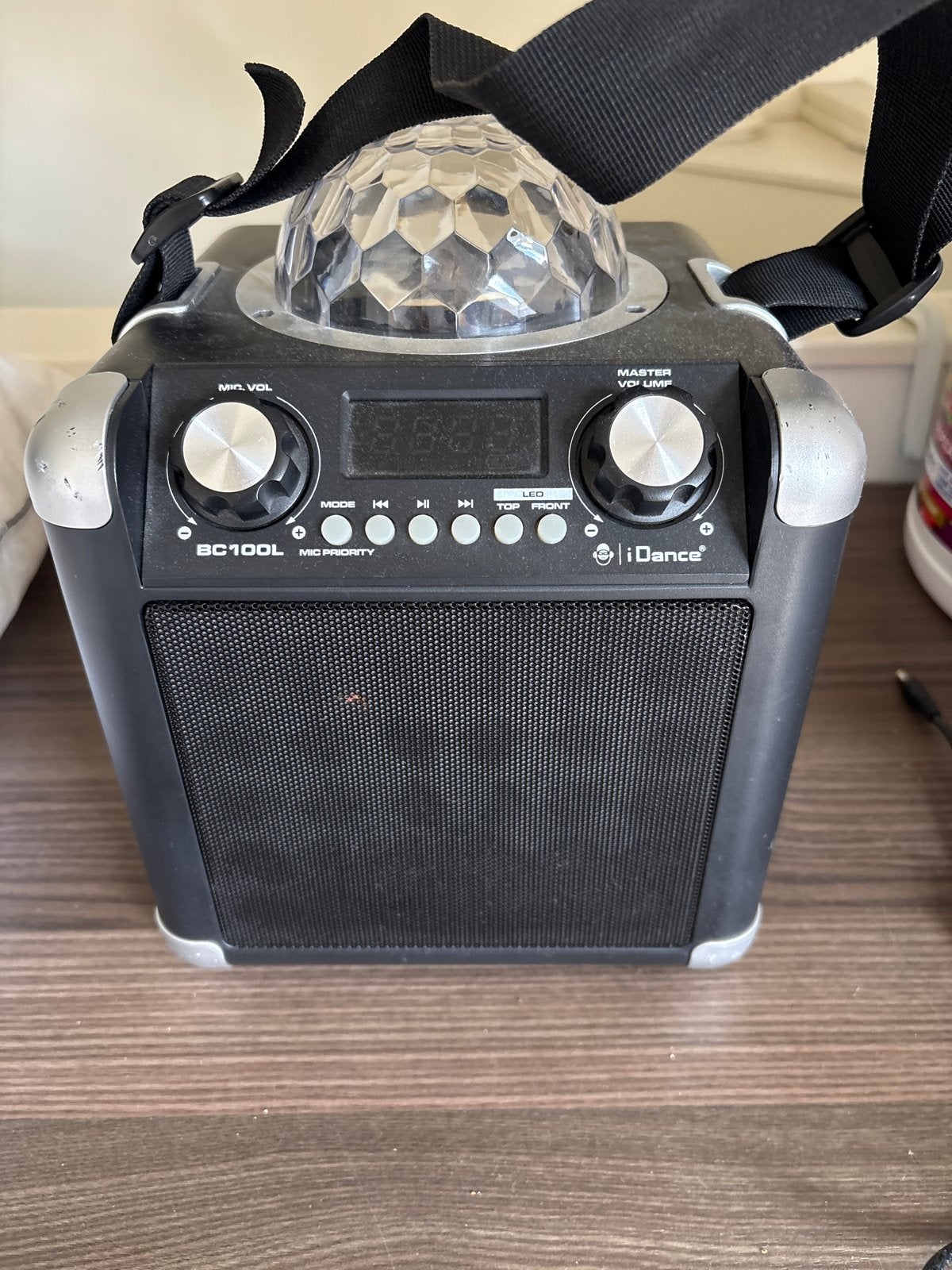 iDance BC100L Karaoke Systeem met Microfoon en Licht, Ophalen of Verzenden, Gebruikt, Complete set