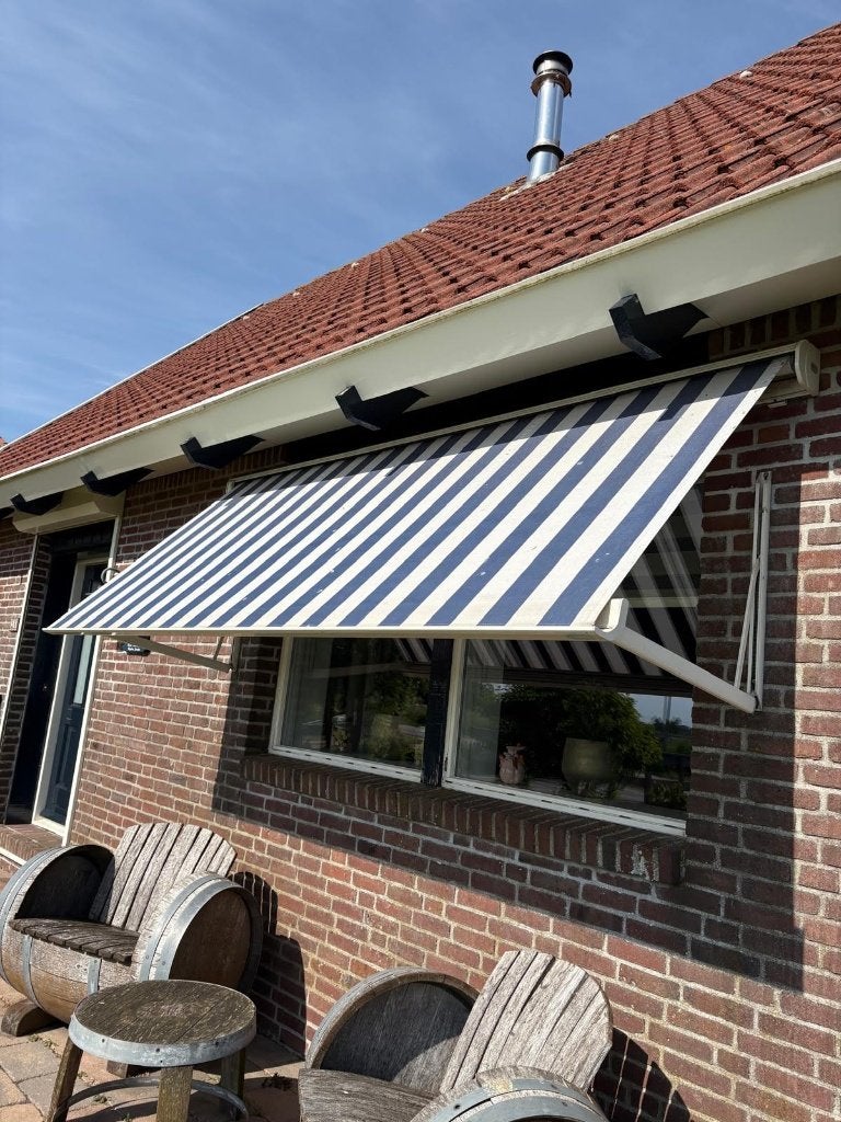 Uitvalschermen Sunmaster, Ophalen, Gebruikt, 250 cm tot 450 cm, Uitvalscherm