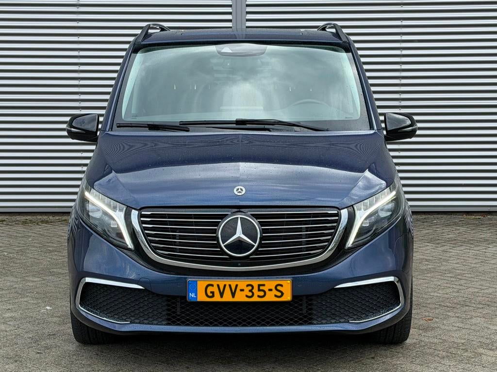 Mercedes-Benz EQV 300 L3 90 kWh 7 Persoons 344KM WLTP Luchtv, Gebruikt, Blauw, 7 stoelen, Leder