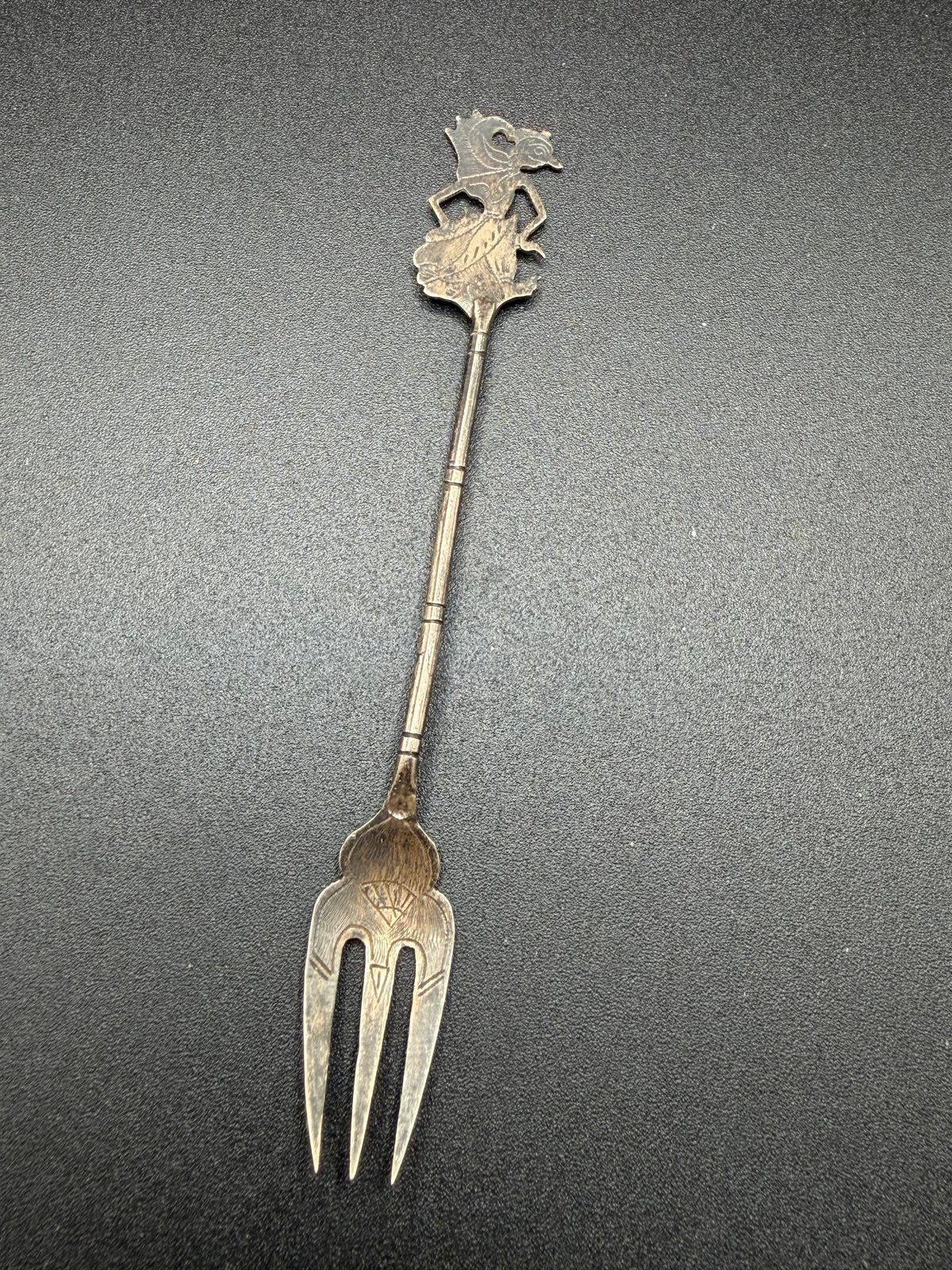 Zilveren Djokja vorkje 800 - 6,6 gram - Indonesië, Ophalen of Verzenden