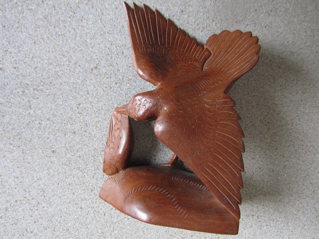 Balinees of Javaans houtsnijwerk van vogels, Antiek en Kunst, Houtsnijwerk, Minder dan 20 cm, Ophalen of Verzenden, Hout