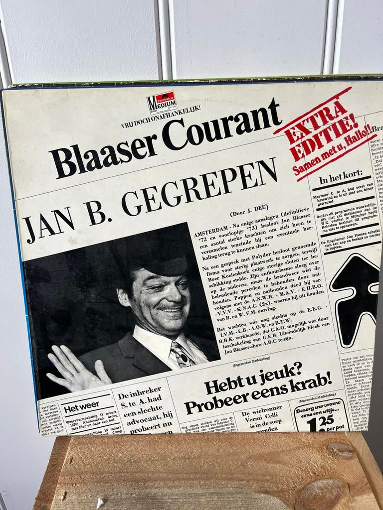 Jan Blaaser. Blaaser courant, Ophalen of Verzenden, Zo goed als nieuw, Overige formaten, Levenslied of Smartlap