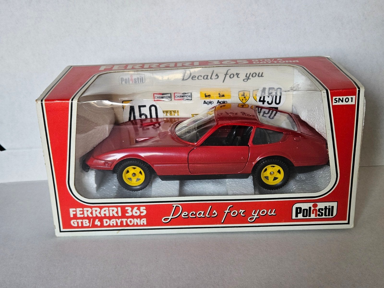 Zeldzame Polistil Ferrari 365 GTB/4 Daytona 1:25 SN01, Hobby en Vrije tijd, Ophalen of Verzenden, Zo goed als nieuw, Auto, Overige merken