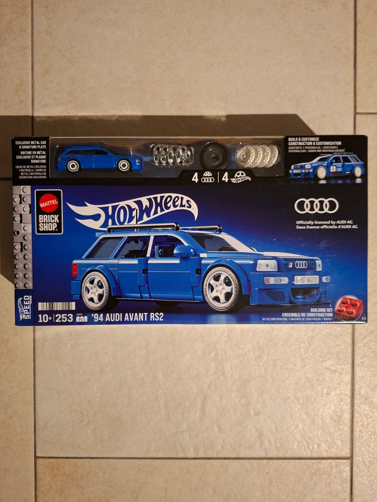 Hot Wheels Brick Shop '94 Audi Avant RS2 Bouwset, Ophalen of Verzenden, Nieuw