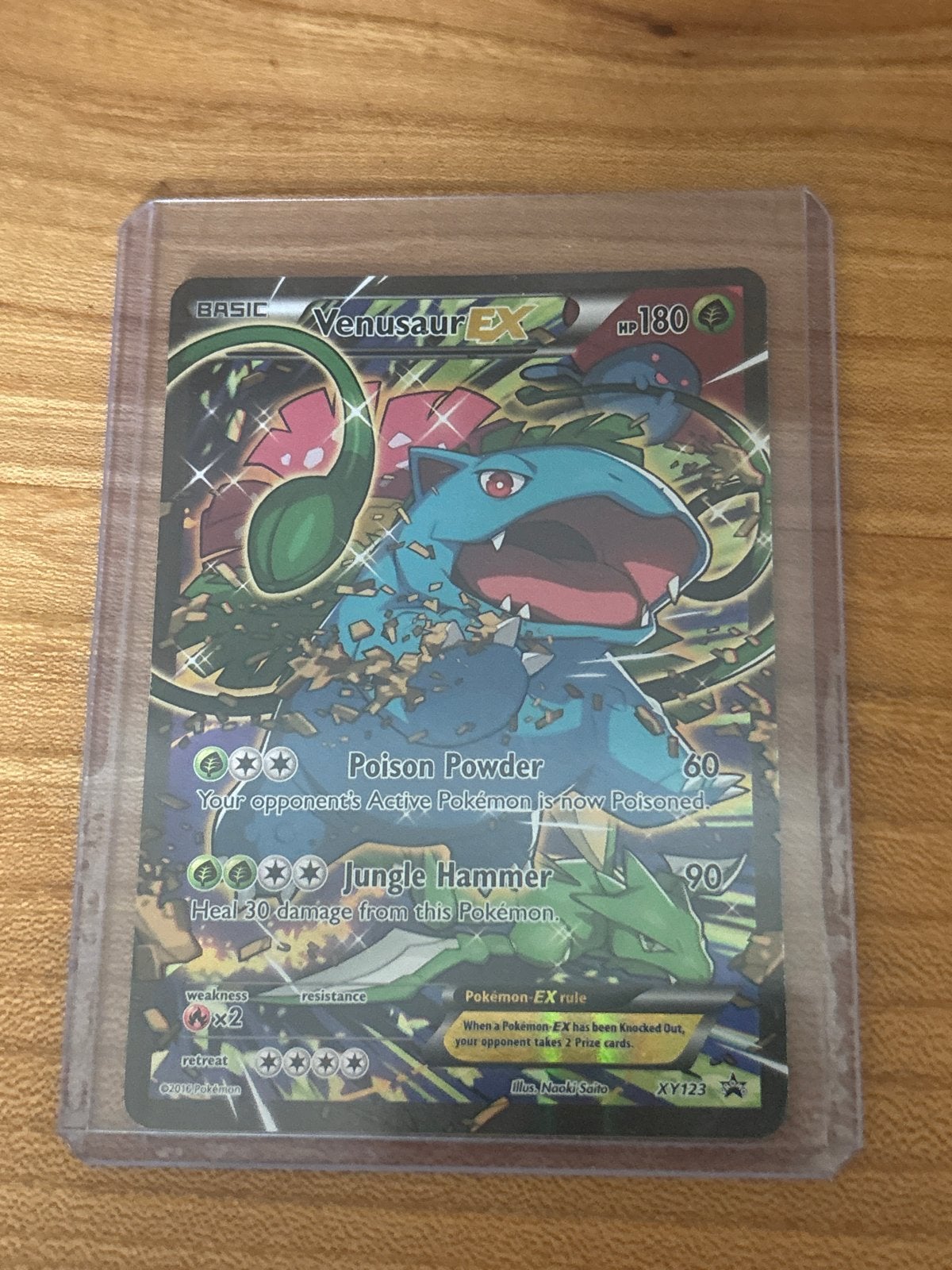 Venusaur EX Pokémon Kaart XY123 - Holo Foil, Hobby en Vrije tijd, Verzamelkaartspellen | Pokémon, Ophalen of Verzenden, Zo goed als nieuw