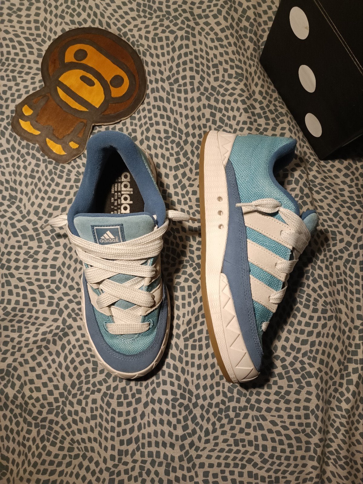 Adidas Abimatic sneakers - Zo goed als nieuw - Maat 41, Blauw, Ophalen of Verzenden, Adidas, Sneakers of Gympen