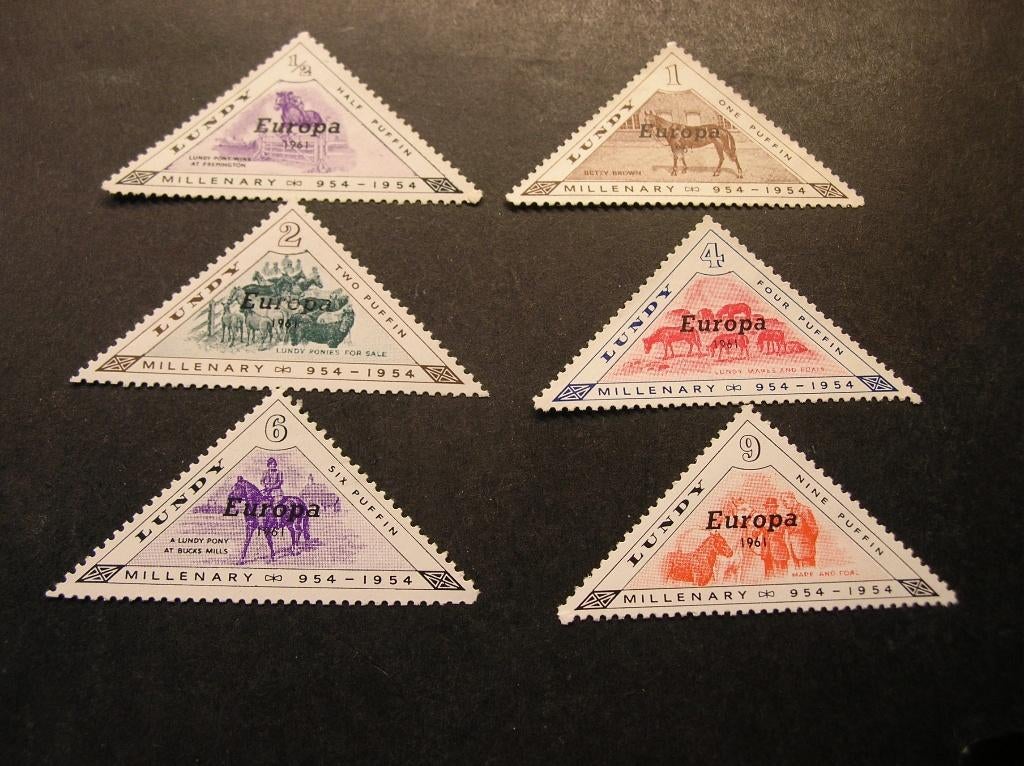 Cept/Verenigd Europa Lundy Island 1961  meeloper, Postzegels en Munten, Ophalen of Verzenden, Overige landen, Postfris