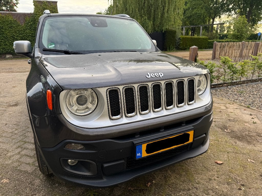 !! Jeep Renegade 1.4 Multiair Turb.103kw 2016 Grijs / Leder, Auto's, Voorwielaandrijving, 1295 kg, 4 cilinders, 400 kg