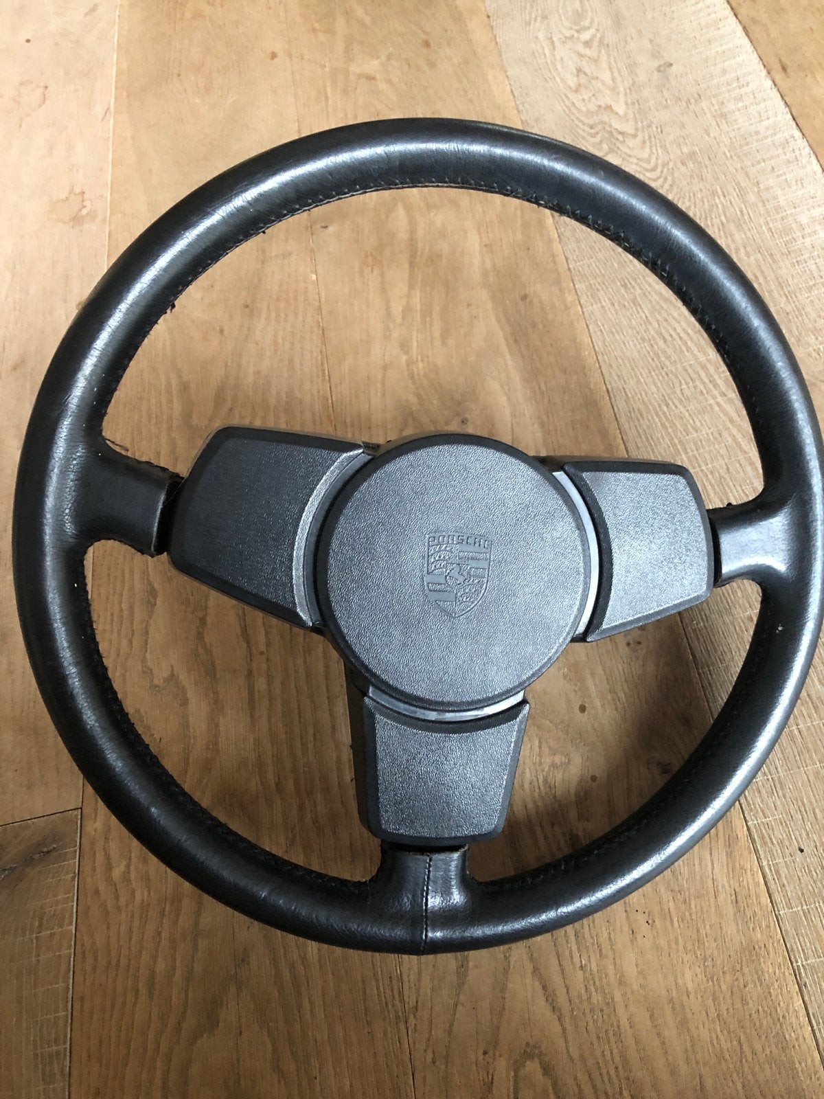 Zeer net Porsche stuurwiel van leer, Auto-onderdelen, Ophalen of Verzenden, Gebruikt, Porsche