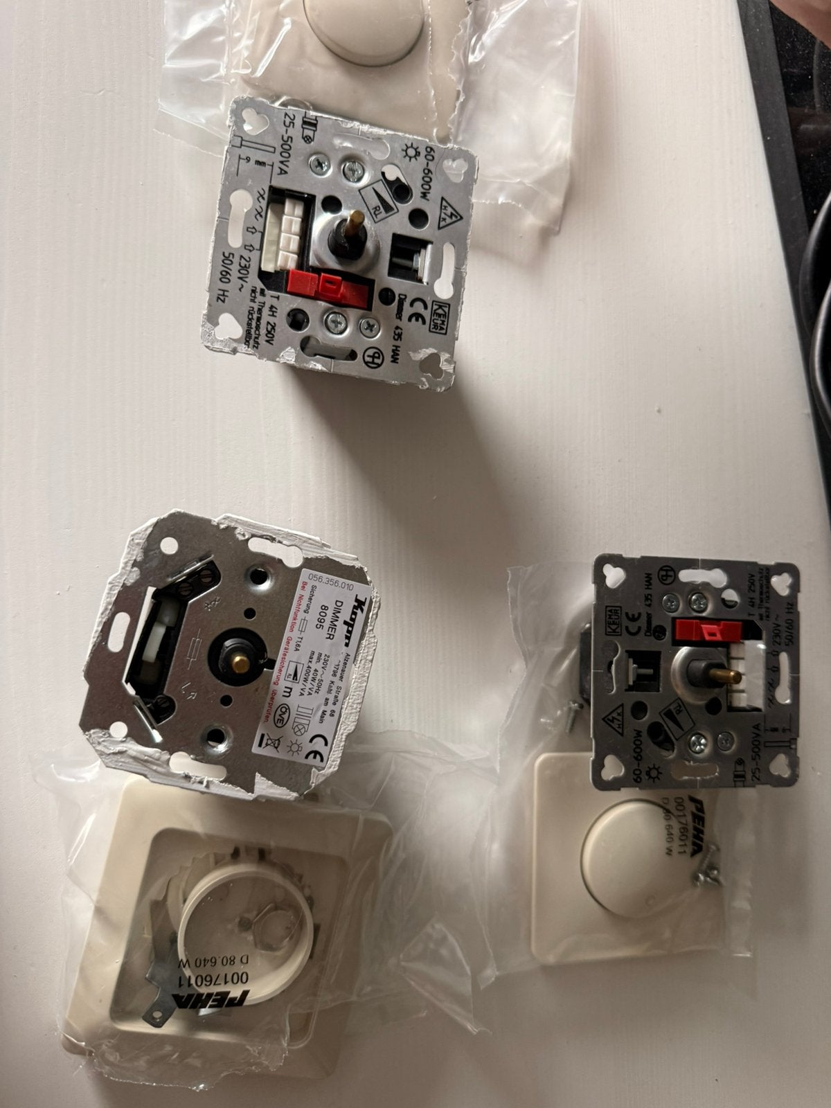 3 dimmers inclusief knoppen lichtschakelaar, Ophalen of Verzenden, Zo goed als nieuw, Overige merken, Dimmer