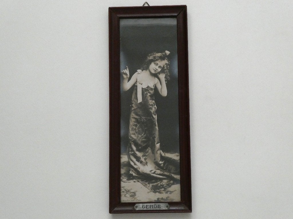 Antiek Jugendstil fotoprent De Zintuigen J. Baruch Berlijn, Antiek en Kunst, Ophalen of Verzenden