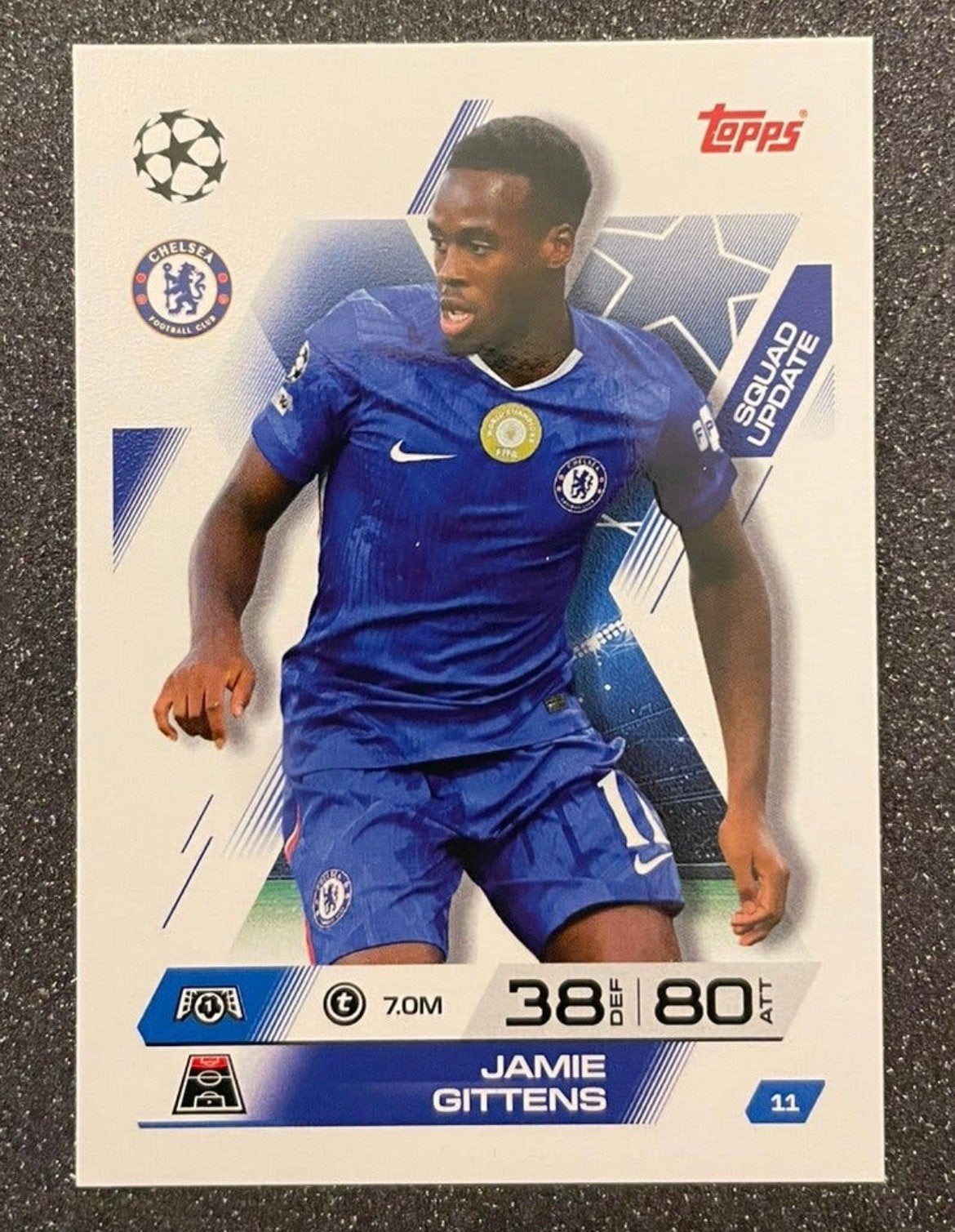 Topps MA EXTRA 25/26   SQUAD UPDATE   GITTENS   CHELSEA FC, Verzenden, Zo goed als nieuw, Plaatje