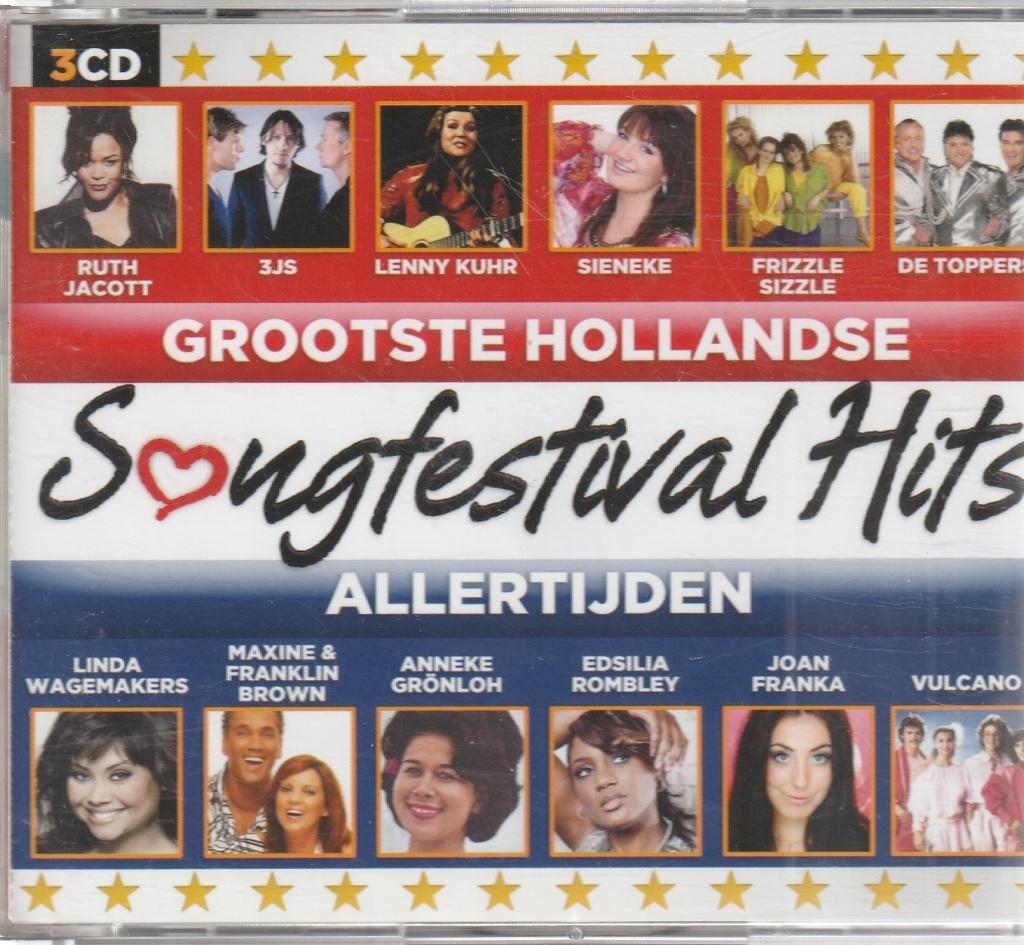 Grootste Hollandse Songfestival Hits Allertijden (3 cd set ), Verzenden, Zo goed als nieuw, Levenslied of Smartlap