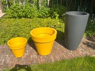 Plantenpotten, Ophalen, Kunststof, Gebruikt, Rond