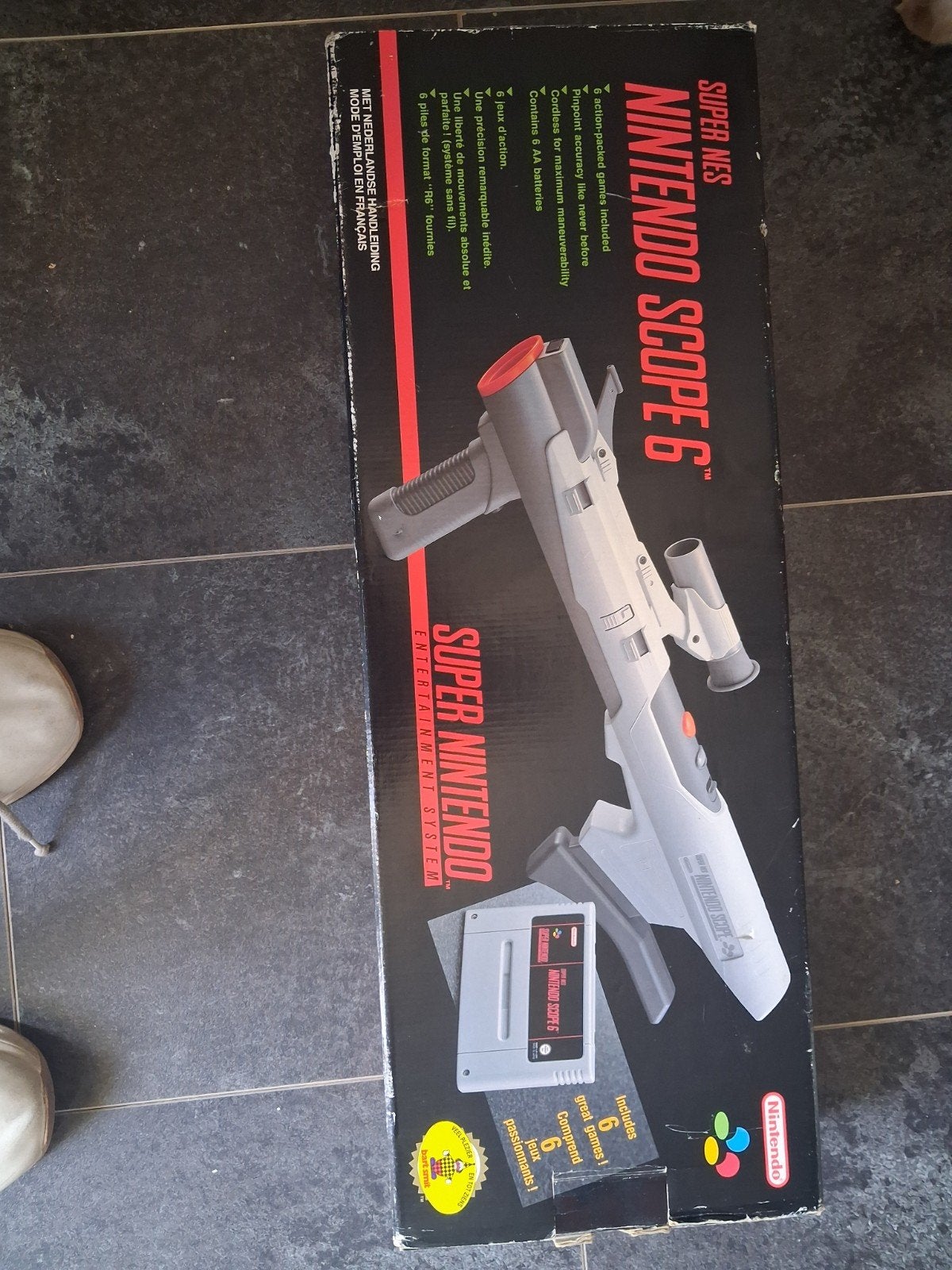 Super Nintendo Scope 6 in doos (zonder spellen), Ophalen of Verzenden, Gebruikt, Met 1 controller
