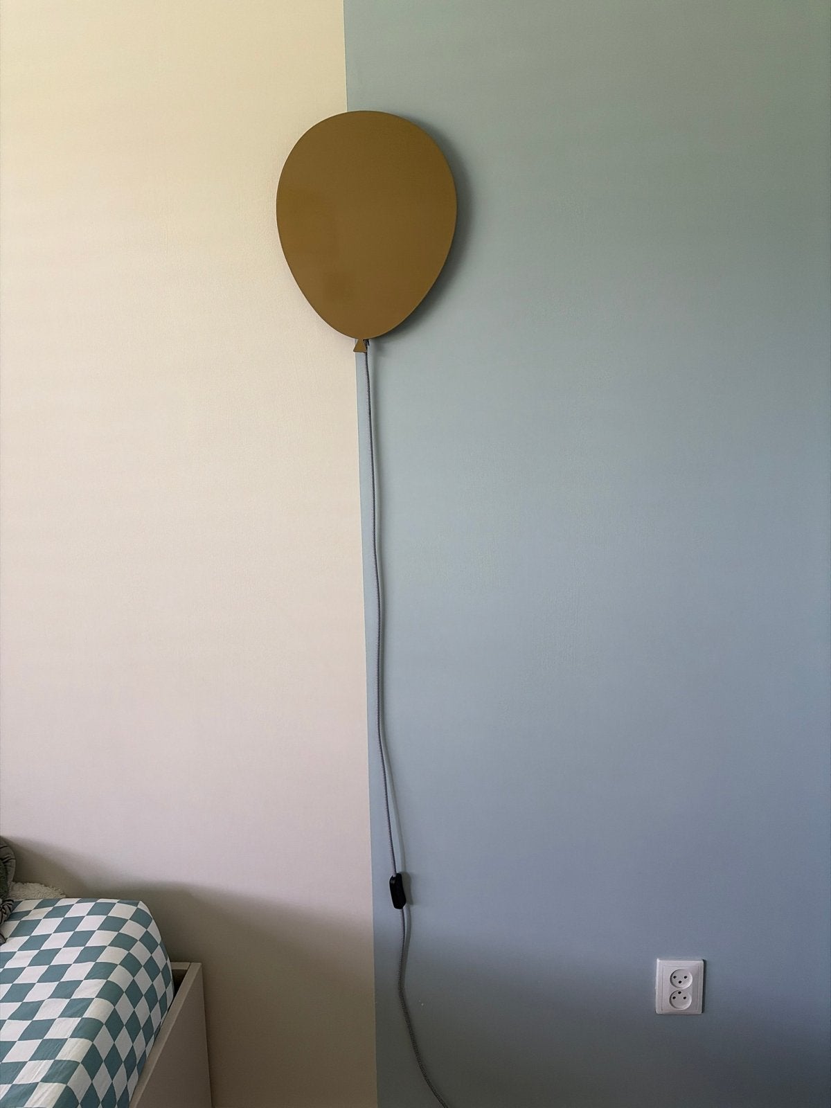 Leuke ballonlamp voor kinderkamer, Met schakelaar, Gebruikt, Ophalen of Verzenden, Hout