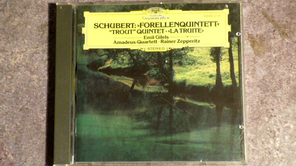 Schubert : Forellen/ Trout Quintet- Gilels/ Amadeus q., Kamermuziek, Schubert, Ophalen of Verzenden, Zo goed als nieuw
