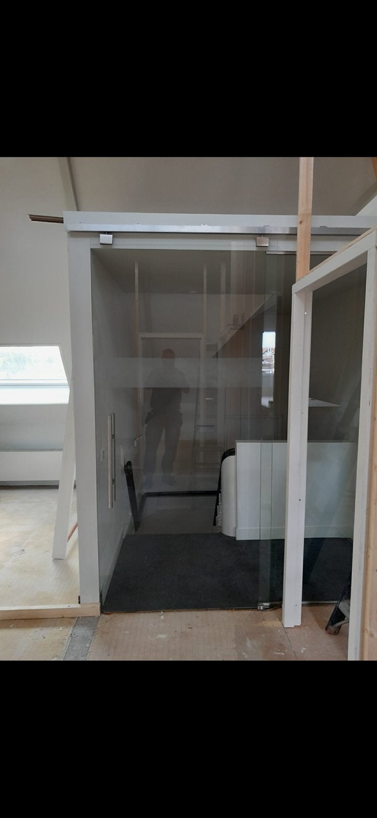 Glazen Schuifdeur, Ophalen, Gebruikt, 80 tot 120 cm, Overige typen