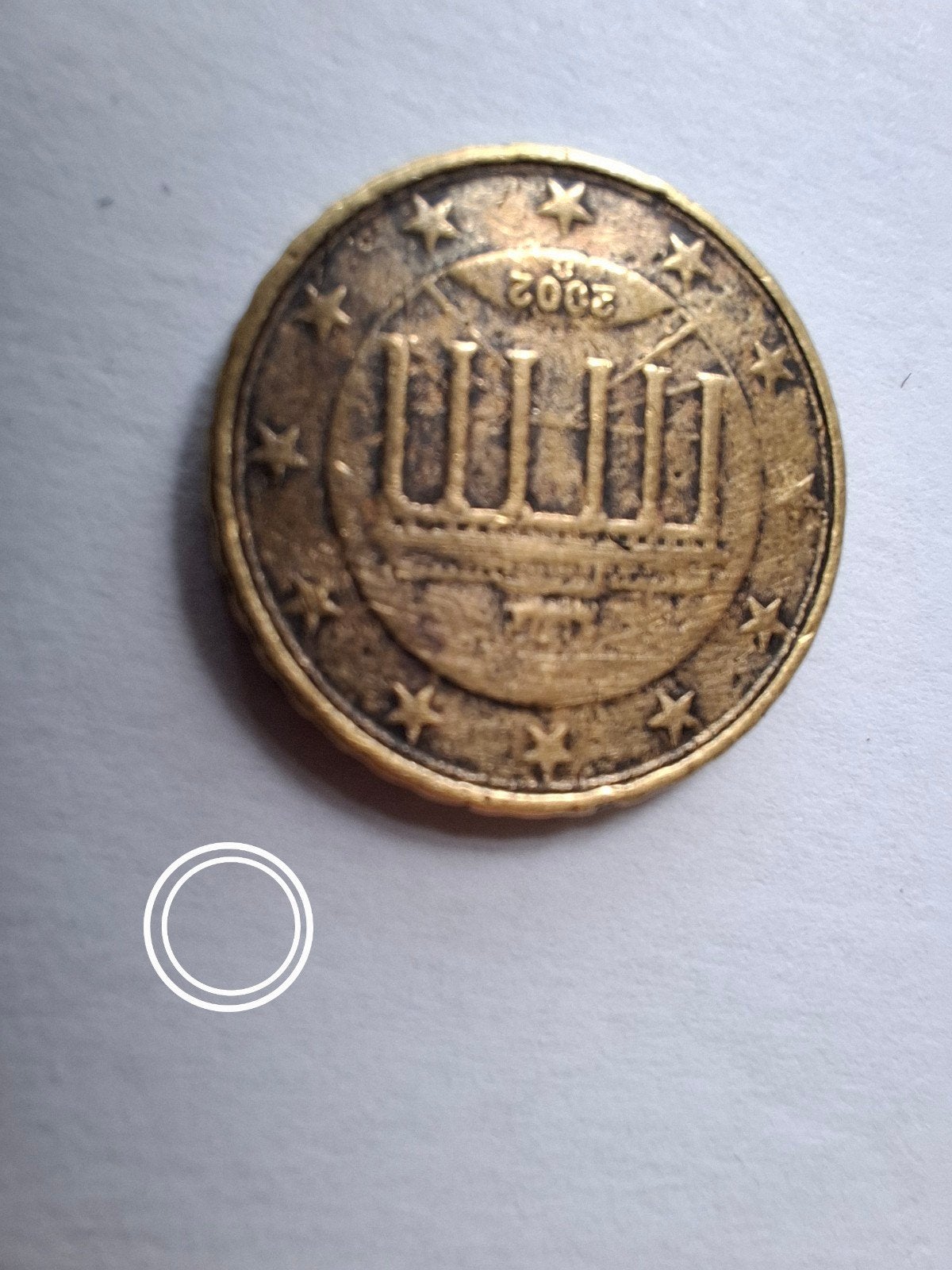 Dubbele rand, misslag, 10 eurocent, Ophalen of Verzenden, Duitsland, 10 cent