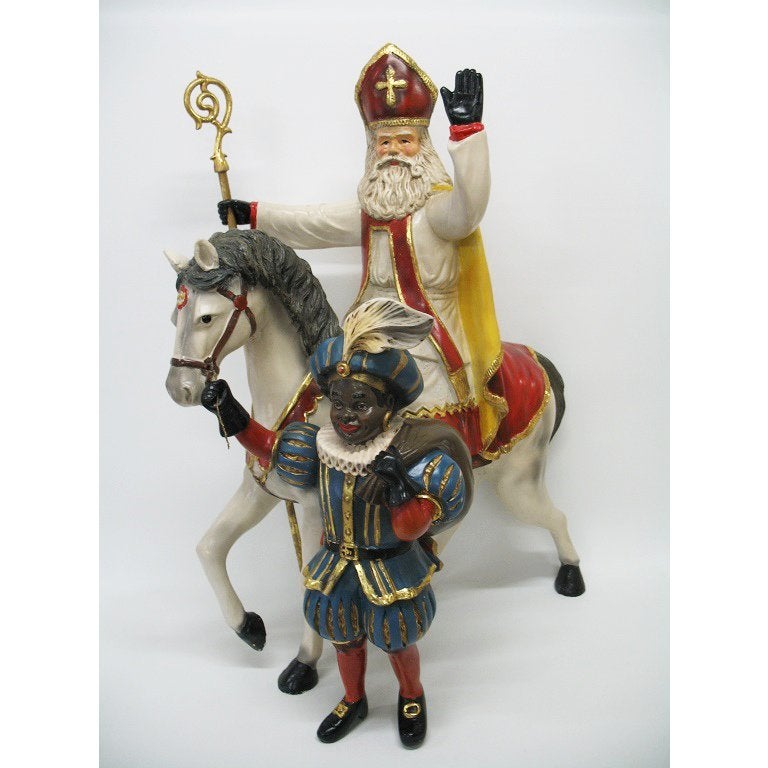 Sinterklaas en Piet – Sint beeld – 55x30x70 cm, Ophalen, HorecaBeelden, Nieuw, HorecaBeelden